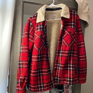 Sherpa Plaid Shacket